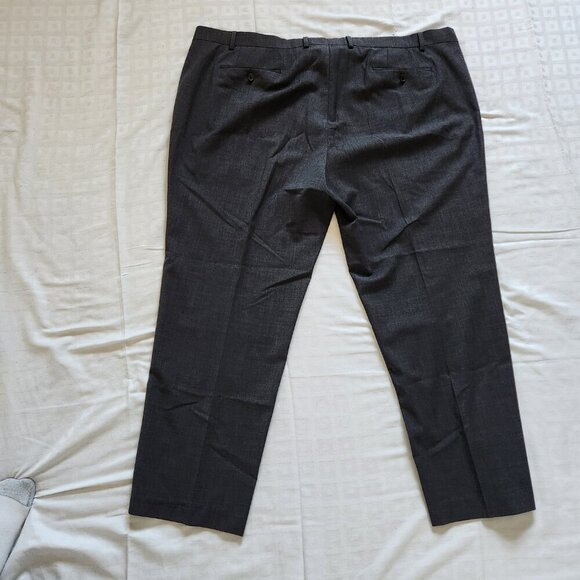 LRL Ralph Lauren Mens Dress Pants 46x29 Gray Wool Performance Flat Front Pockets - Picture 2 of 5